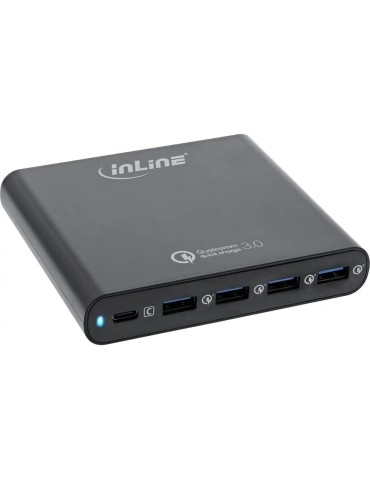 Chargeur USB multiports 80W – 4x USB-A + 1x USB-C
