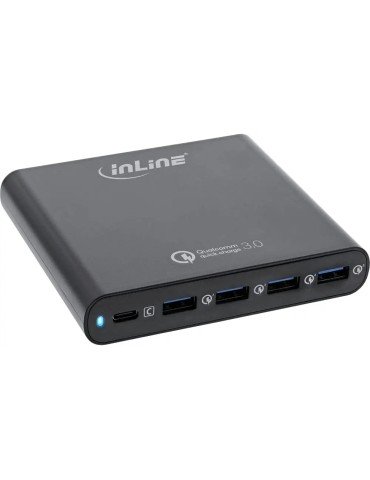 Chargeur USB multiports 80W – 4x USB-A + 1x USB-C